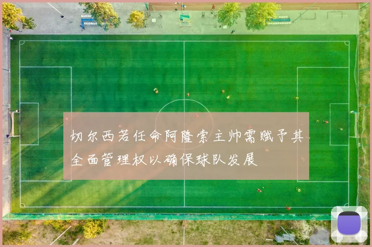 切尔西若任命阿隆索主帅需赋予其全面管理权以确保球队发展